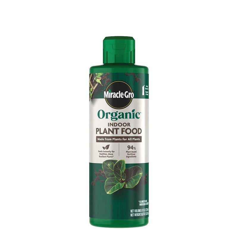 MIRACLE-GRO Miracle-Gro 3422010 Indoor Organic Plant Food, 8 oz, Liquid