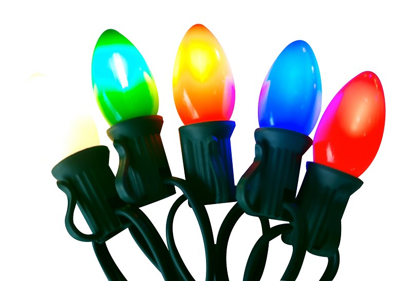 SANTAS FOREST Santas Forest 24710 LED Filament Retro Light Set, 25-Lamp, LED, Multi-Color, 25000 hr Average Life, 17 ft L