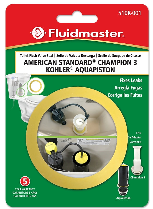 FLUIDMASTER Fluidmaster 510K-001-P10 Toilet Flush Valve Seal, For: American Standard Champion 3, Kohler AquaPiston Flush Valves PLUMBING, HEATING & VENTILATION FLUIDMASTER