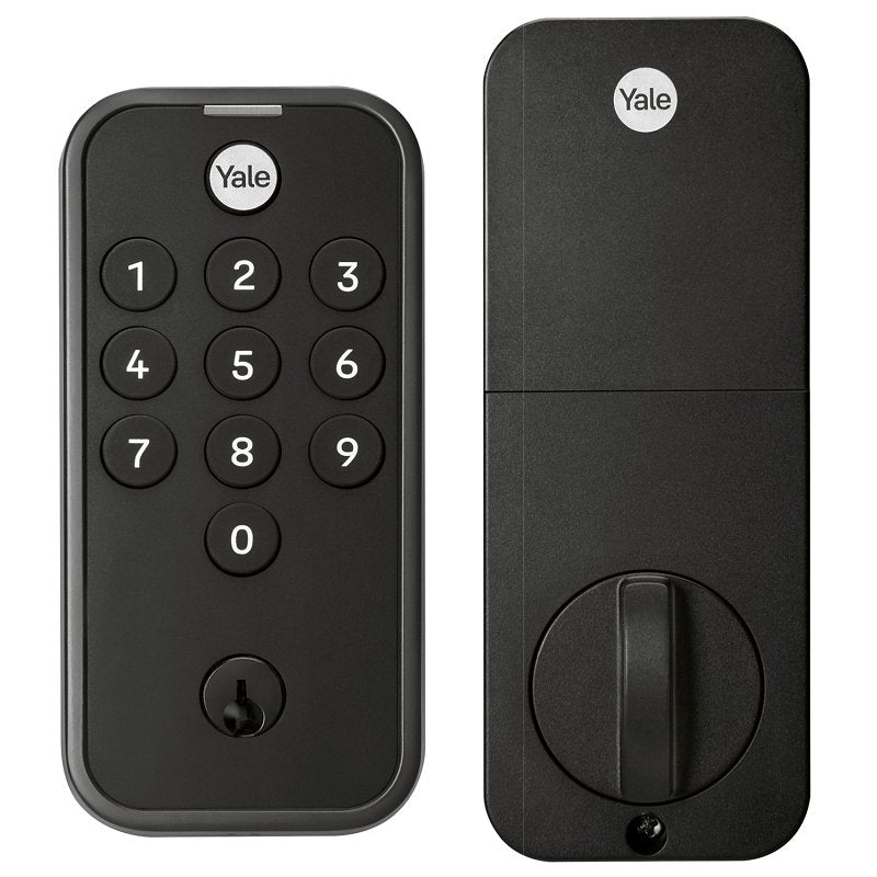 YALE SECURITY Yale Code Series YED210-NR-BSP Keypad Lock, Grade 3 Grade, Keyed Different Key, Metal, Black Suede, KW1 Keyway HARDWARE & FARM SUPPLIES YALE SECURITY