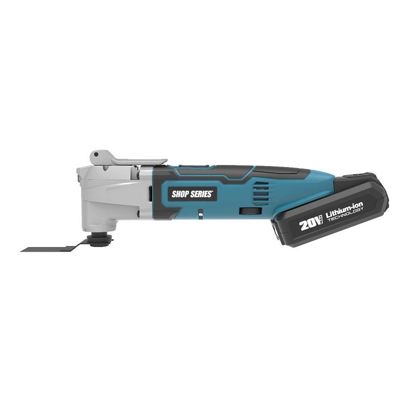 SHOP SERIES ShopSeries SS2818 Cordless Oscillating Tool, Battery Included, 20 V, 2 Ah, 5000 to 20,000 opm, 1-1/8, 1-3/8 in Blade TOOLS SHOP SERIES