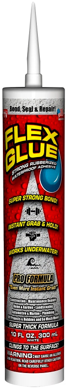 FLEX SEAL Flex Seal GFSTANR10 Flex Glue, White, 10 oz Cartridge