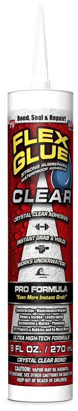 FLEX SEAL Flex Seal GFSCLRR09 Flex Glue, Clear, 9 oz, Cartridge