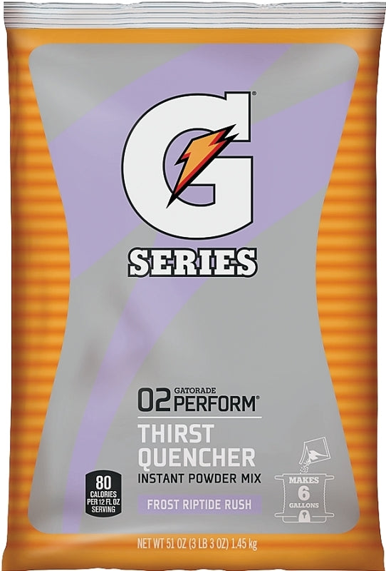 GATORADE Gatorade 33672 Thirst Quencher Instant Powder Sports Drink Mix, Powder, Riptide Rush Flavor, 51 oz Pack