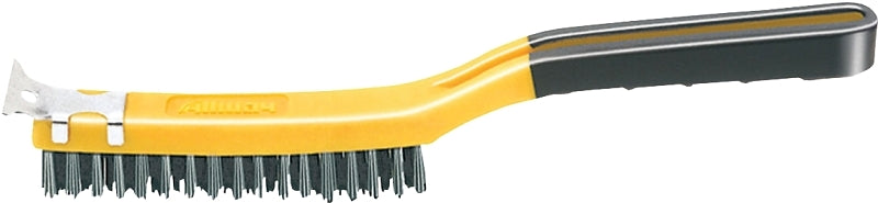 ALLWAY TOOLS ALLWAY SB319/SS Wire Brush with Scraper, Stainless Steel Bristle, 14 in OAL PAINT ALLWAY TOOLS
