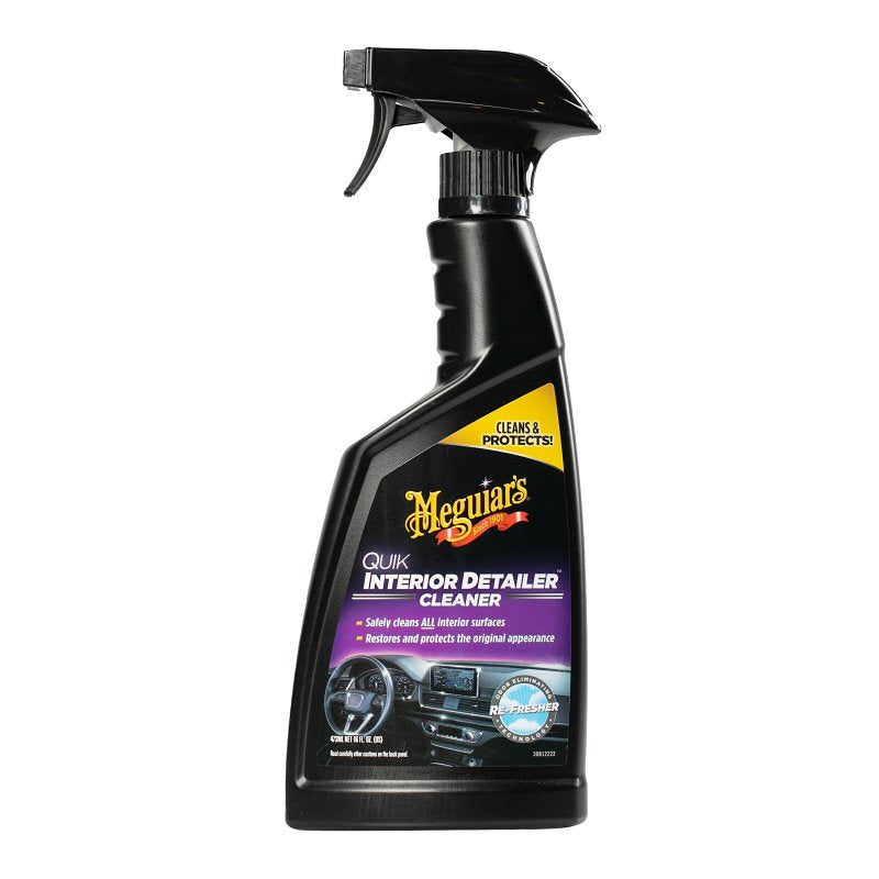 MEGUIAR'S Meguiar's G13616 Quik Interior Detailer, 16 oz, Bottle, Liquid, Slight Flower