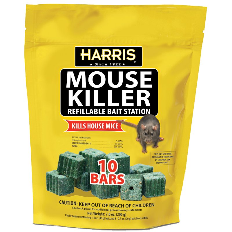P.F. HARRIS MANUFACTURING Harris MBARS Mouse Killer, 7 in L, 3 in W, 12 in H