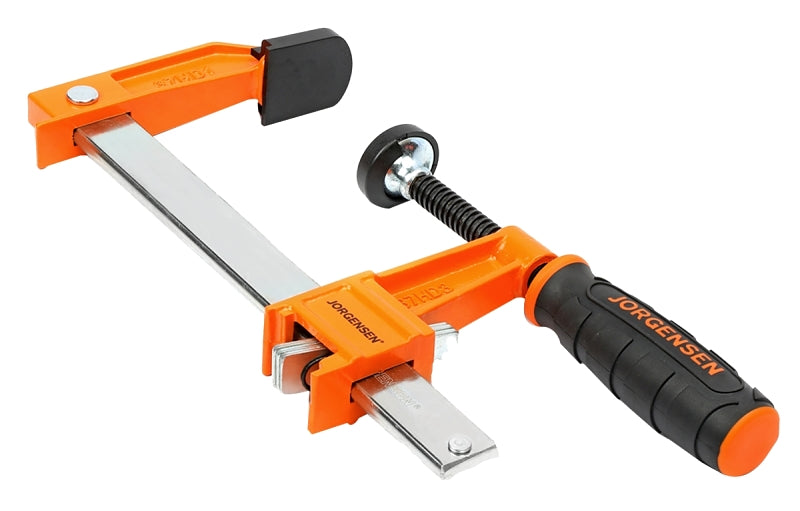 PONY Pony 3706-LD Light-Duty Bar Clamp, 300 lb, 6 in Max Opening Size, 2 in D Throat, Steel Body