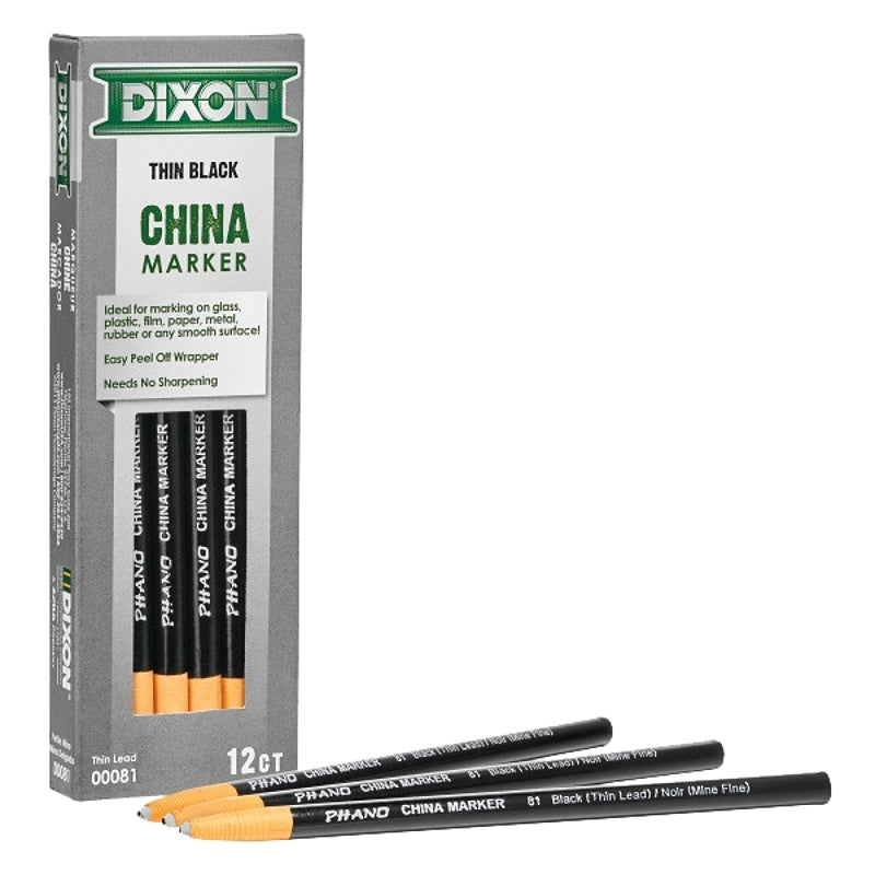 DIXON TICONDEROGA Dixon Ticonderoga 00081 China Marker, Black