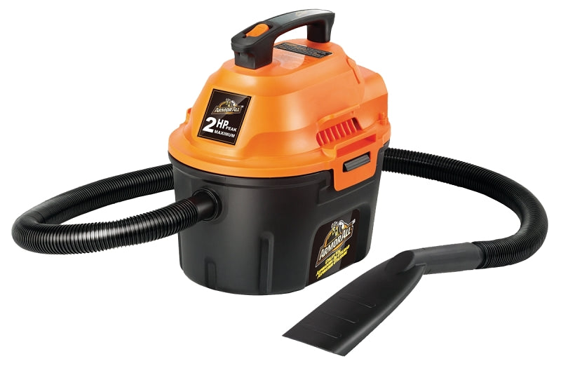 ARMOR ALL Armor All AA255 Wet and Dry Vacuum Cleaner, 2.5 gal, Quiet, Foam Sleeve