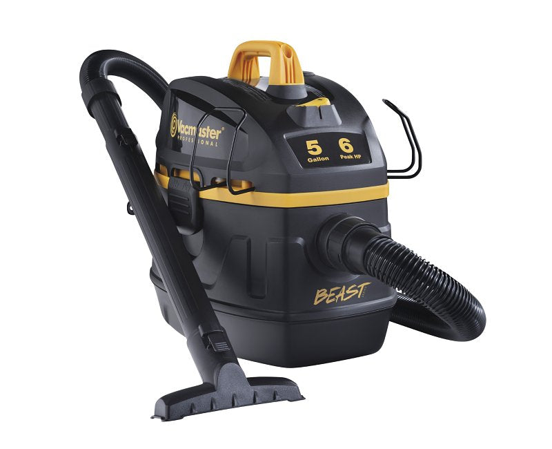 VACMASTER Vacmaster Professional Beast Series VFB511B 0202 Wet and Dry Vacuum, 5 gal, 102 cfm Air, 6 hp, 120 V