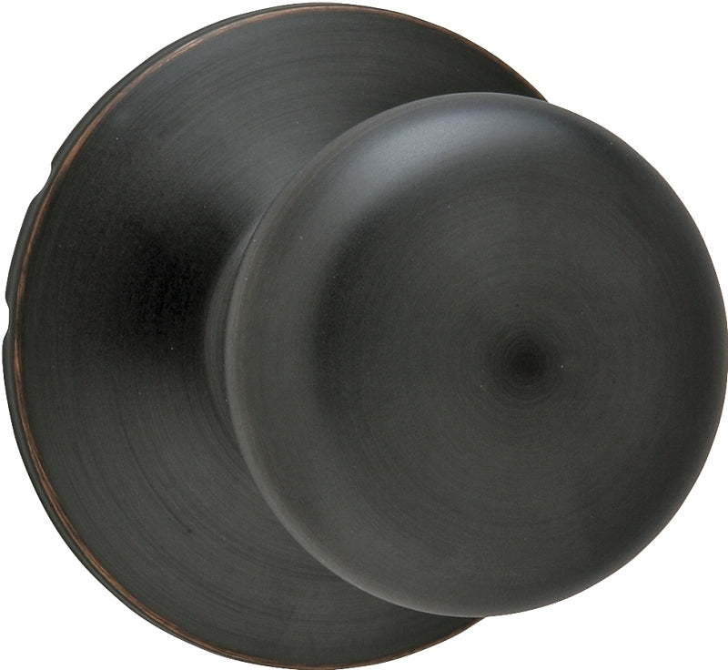 SCHLAGE LOCK Schlage F170 PLY716 Dummy Knob, Knob Handle, Round Design, Aged Bronze, Residential, Includes: Mounting Hardware, Metal