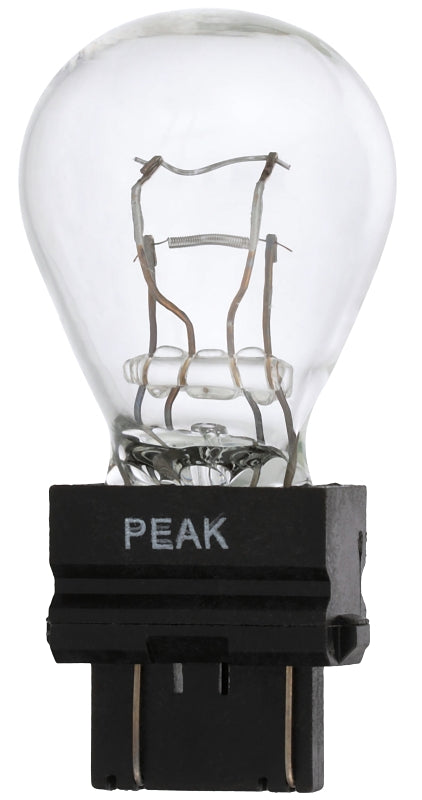 EIKO Peak 3157LL-BPP Miniature Automotive Bulb, 400 Lumens, 12.8 V, 27 W, Incandescent Lamp, Wedge, Clear AUTOMOTIVE EIKO