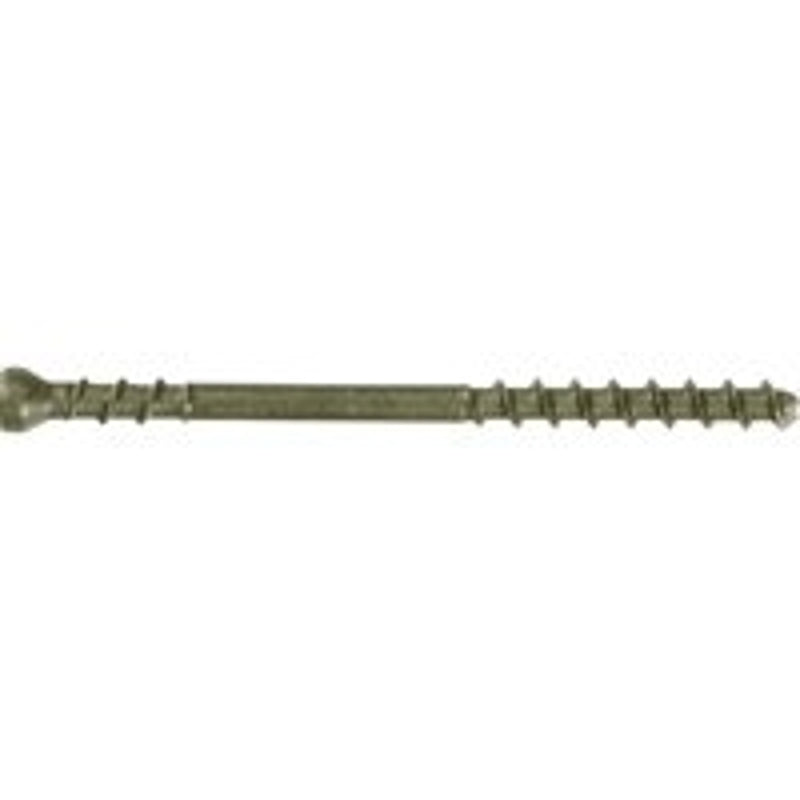 CAMO Camo 345140 Deck Screw, #7 Thread, 2-3/8 in L, Trim Head, Star Drive, Carbon Steel, ProTech-Coated, 100/PK