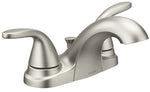 MOEN Moen Adler Series 84603SRN Bathroom Faucet, 1.2 gpm, 2-Handle, Metal, Brushed Nickel, Lever Handle