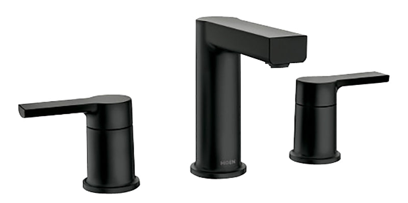 MOEN Moen Rinza Series 84629BL Bathroom Faucet, 1.2 gpm, 2-Faucet Handle, 3-Faucet Hole, Metal, Matte, 8 in Faucet Centers
