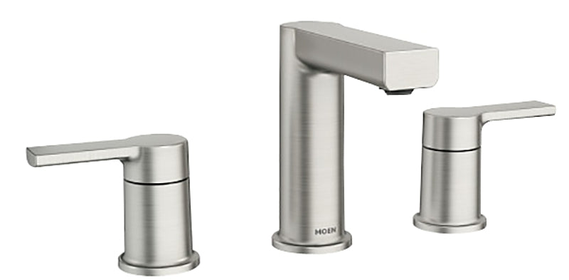 MOEN Moen Rinza Series 84629SRN Bathroom Faucet, 1.2 gpm, 2-Handle, 3-Faucet Hole, Metal, Spot Resist Brushed Nickel PLUMBING, HEATING & VENTILATION MOEN