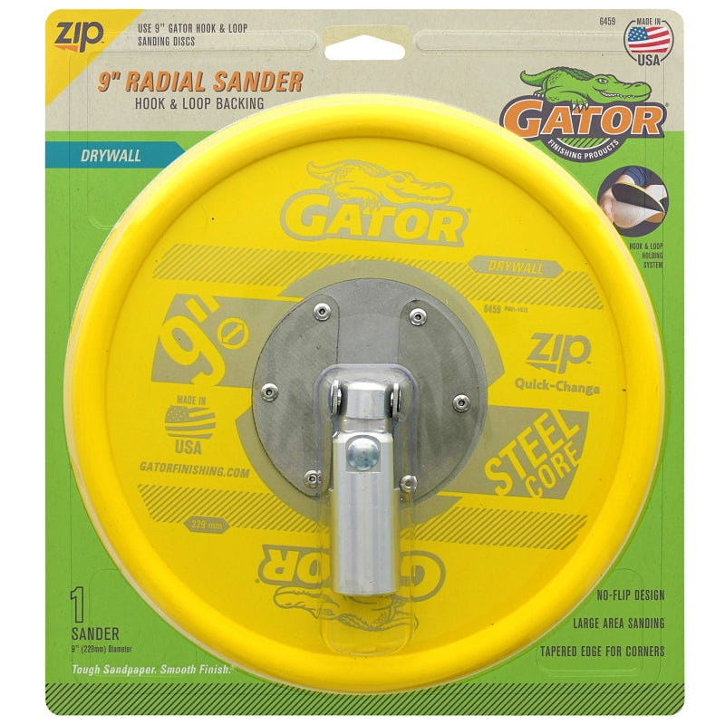 GATOR Gator 6459GA Radial Sander, 9 in L, 9 in W, Coarse, Medium, Ceramic Abrasive TOOLS GATOR