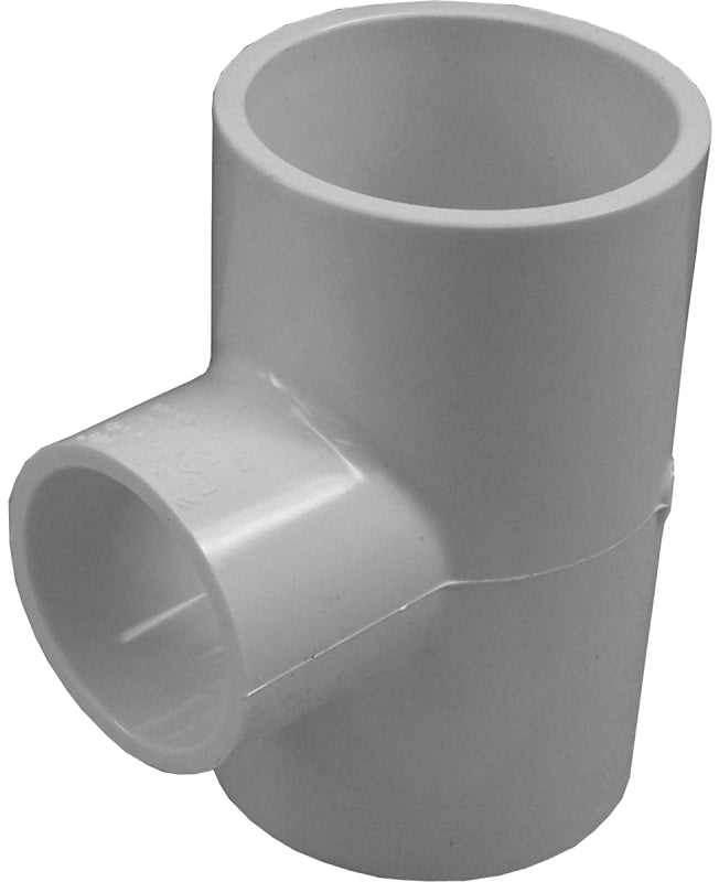 IPEX IPEX 435803 Pipe Tee, 1-1/2 x 1-1/4 in, Socket, PVC, White, SCH 40 Schedule, 150 psi Pressure
