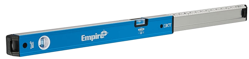 EMPIRE Empire Level True Blue eXT Series EXT78 Extendable Box Level, 48 in L, 2-Vial, Aluminum, Blue