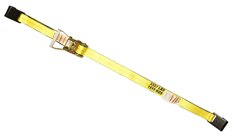 ANCRA Ancra 556 Tie-Down, 2 in W, 27 ft L, Polyester, 3,333 lb Working Load, Flat End