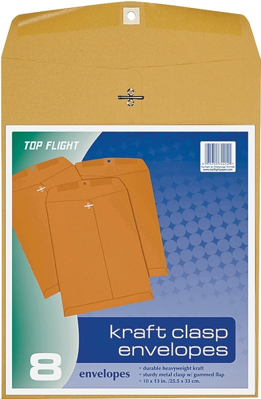 TOP FLIGHT Top Flight 6911004 Envelope, Kraft Paper, 10 in W
