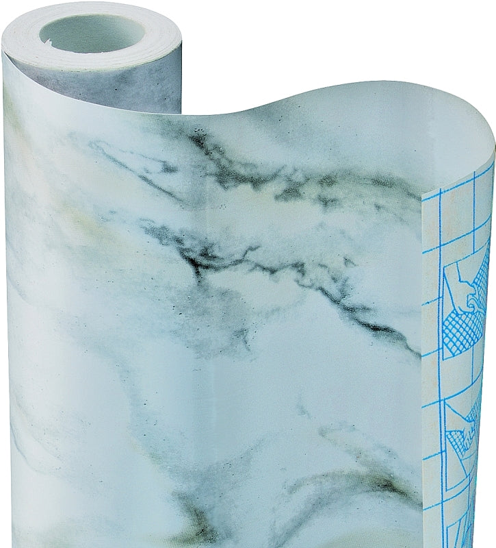 CON-TACT Con-Tact 09F-C9533-12 Contact Paper, 9 ft L, 18 in W, Marble White HOUSEWARES CON-TACT