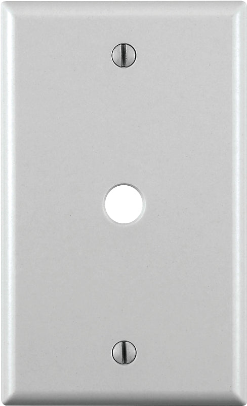 LEVITON Leviton 001-88013-000 Standard Wallplate, 1-Gang, Plastic, White ELECTRICAL LEVITON
