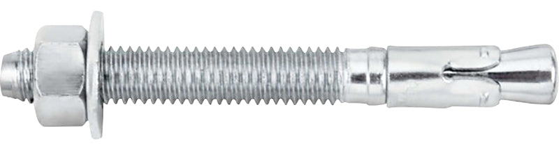 DEWALT DEWALT Power-Stud 7404SD1 Wedge Anchor, 1/4 in Dia, 3-1/4 in OAL, Carbon Steel, Zinc