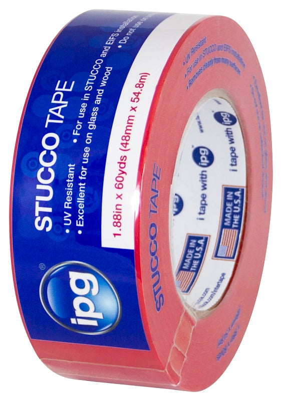 INTERTAPE POLYMER IPG 4379PL Masking Tape, 60 yd L, 2 in W, Polyethylene/Synthetic Rubber Backing, Red PAINT INTERTAPE POLYMER