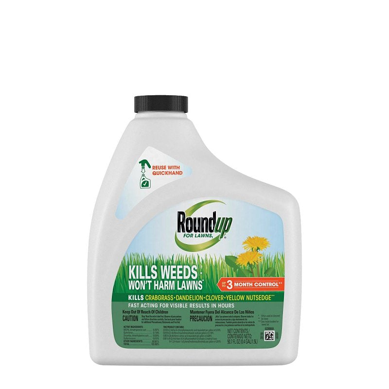 ROUNDUP Roundup 5022305 Weed Killer Refill System, Liquid, Spray Application, 1.5 L Bottle