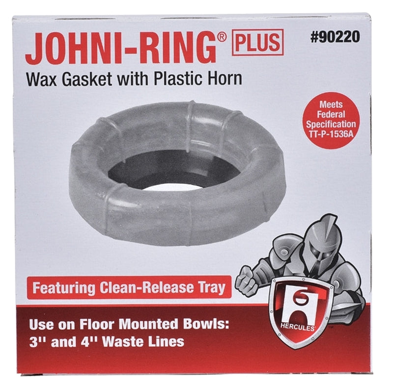 HERCULES Hercules 90220 Wax Ring, Polyethylene, Brown, For: 3 in Waste Line Closet Toilet Bowls