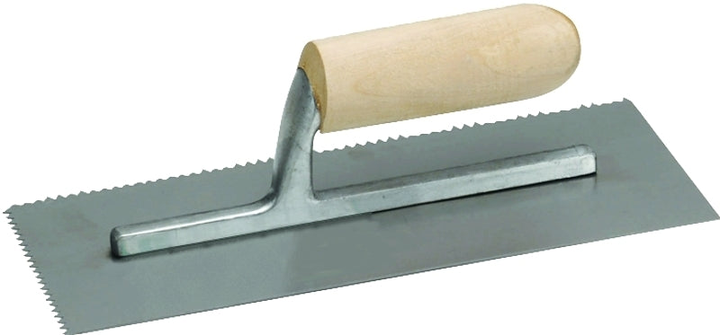 QLT BY MARSHALLTOWN QLT 971 Trowel, 11 in L, 4-1/2 in W, V Notch, Straight Handle TOOLS QLT BY MARSHALLTOWN