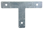 SIMPSON STRONG-TIE Simpson Strong-Tie T Series 128T T-Shaped Strap, Silver, 12 in L, 2 in W, Steel, Galvanized, Fastening Method: Nail