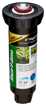 RAINBIRD Rain Bird 22SAFPROPR Mini Pop-Up Rotor Sprinkler, Full-Circle, 3.5 gpm, 1/2 in Connection, FNPT, 4 in H Pop-Up, Plastic