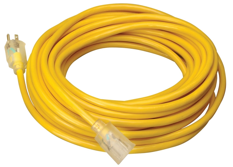 WOODS CCI 025878802 Extension Cord, 12 AWG Cable, 25 ft L, 15 A, 125 V, Yellow ELECTRICAL WOODS