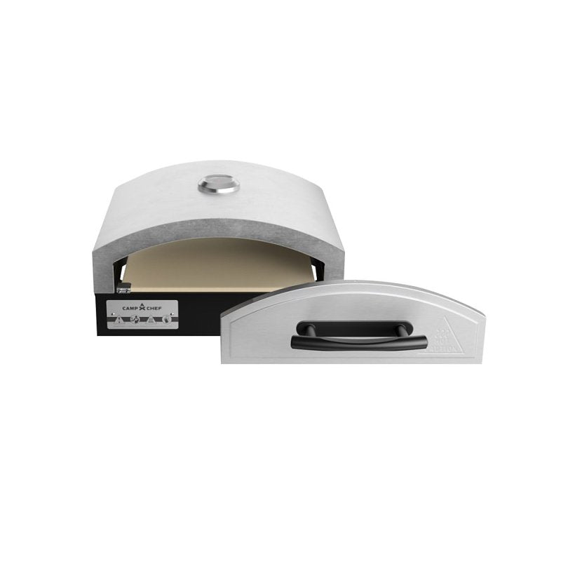 CAMP CHEF Camp Chef PZ30D 1-Burner Artisan Outdoor Oven, 16 in W, 14 in D, 9 in H, Propane, Ceramic Stone, Black/Silver