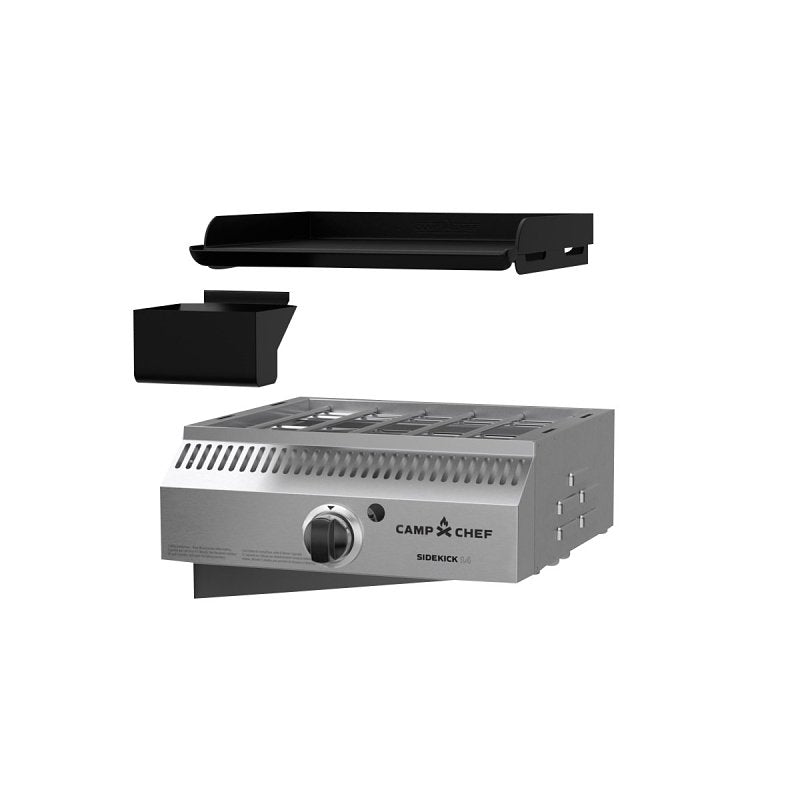 CAMP CHEF Camp Chef PG14 Pellet Grill Sidekick Cooking System, Aluminum, Black, For: CAMP CHEF 14 in Accessories