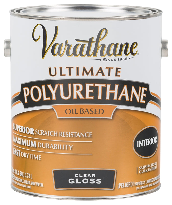VARATHANE Varathane 242173 Interior Classic Polyurethane, Gloss, Liquid, Clear, 1 gal, Can PAINT VARATHANE