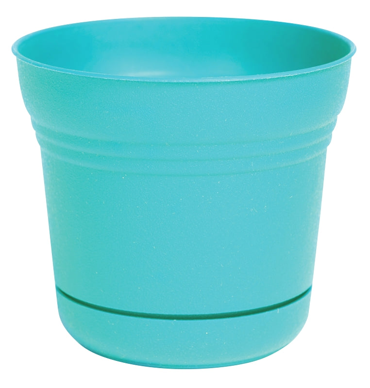 BLOEM Bloem SP1227 Planter, 10.8 in H, 12.3 in W, Bell, Plastic, Calypso, Matte LAWN & GARDEN BLOEM