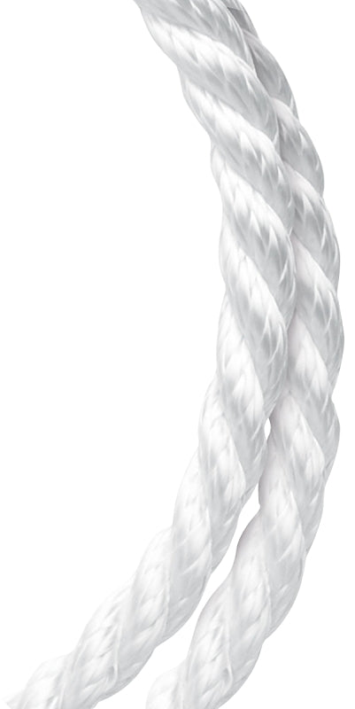 BARON Baron 54602 Rope, 3/16 in Dia, 1000 ft L, 100 lb Working Load, Nylon, White HARDWARE & FARM SUPPLIES BARON