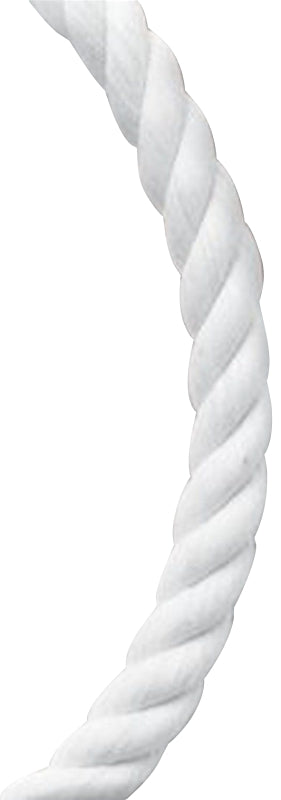 BARON Baron 54611 Rope, 1/2 in Dia, 200 ft L, 639 lb Working Load, Nylon, White HARDWARE & FARM SUPPLIES BARON