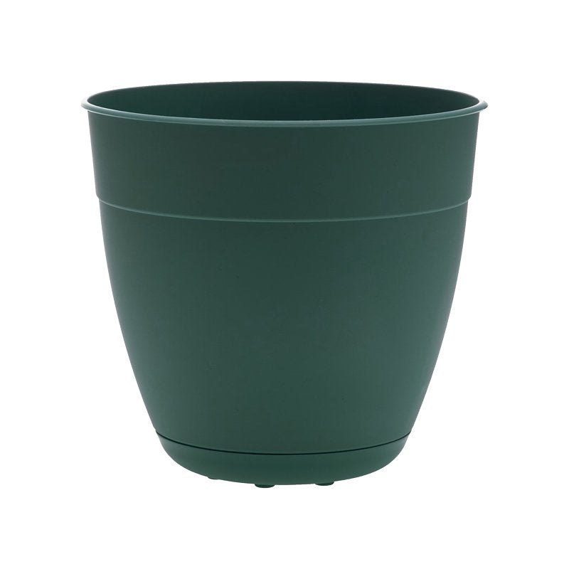 BLOEM Bloem DAY1255 Planter, 12 in Dia, 10-1/2 in H, Round, Plastic, Turtle Green LAWN & GARDEN BLOEM   