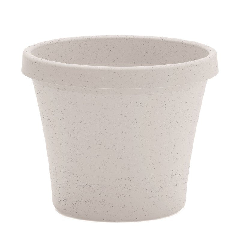 BLOEM Bloem Terra Series TR1282 Planter, 12 in Dia, 10-3/4 in H, Round, Plastic, Vanilla Bean LAWN & GARDEN BLOEM