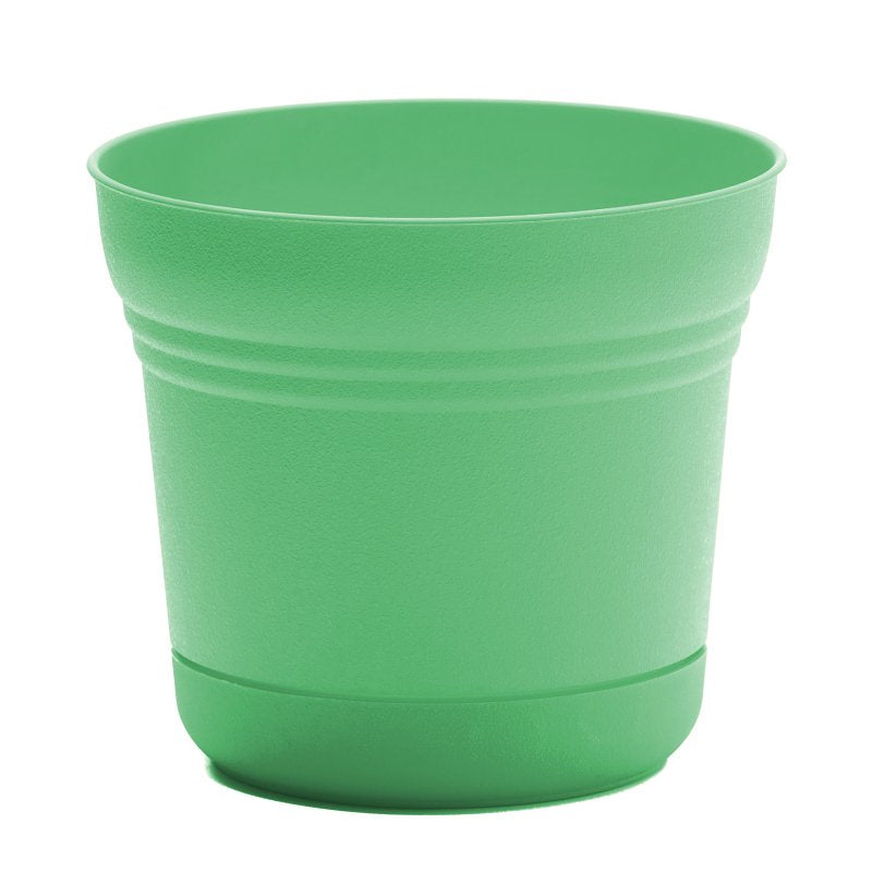 BLOEM Bloem Saturn Series SP0536 Planter, 5 in Dia, 4-1/2 in H, Round, Plastic, Mint Green