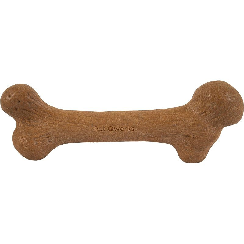 BARKBONE Petmate BarkBone 36037 Dog Toy, S, Peanut Butter, Chew Toy, Natural Instincts Infused Wood Dinosaur, Nylon
