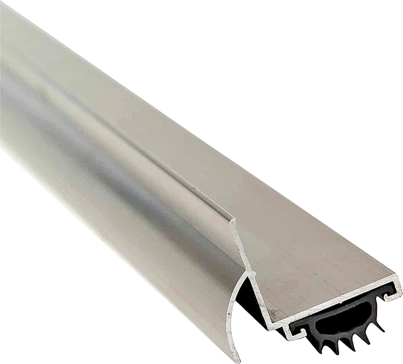 M-D M-D DB001 Series 25706 Door Bottom with Drip Cap, 36 in L, 1-3/4 in W, 1.38 in H, Aluminum/Vinyl, Satin Nickel