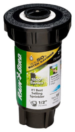 RAINBIRD Rain Bird 1800 1802HV15PR Pressure Regulated Pop-Up Sprinkler, 1/2 in Connection, FNPT, 2 in H Pop-Up, 15 ft