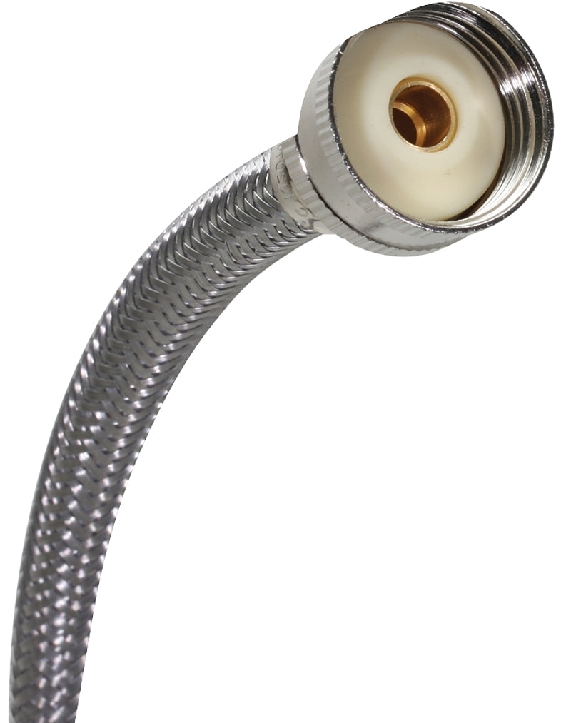 FLUIDMASTER Fluidmaster 9WM72 Washing Machine Discharge Hose, 3/4 in ID, 72 in L, Female, Stainless Steel