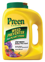 PREEN Preen 21-63902 Weed Preventer Plus Plant Food, Granular, 5-5/8 lb Bottle LAWN & GARDEN PREEN